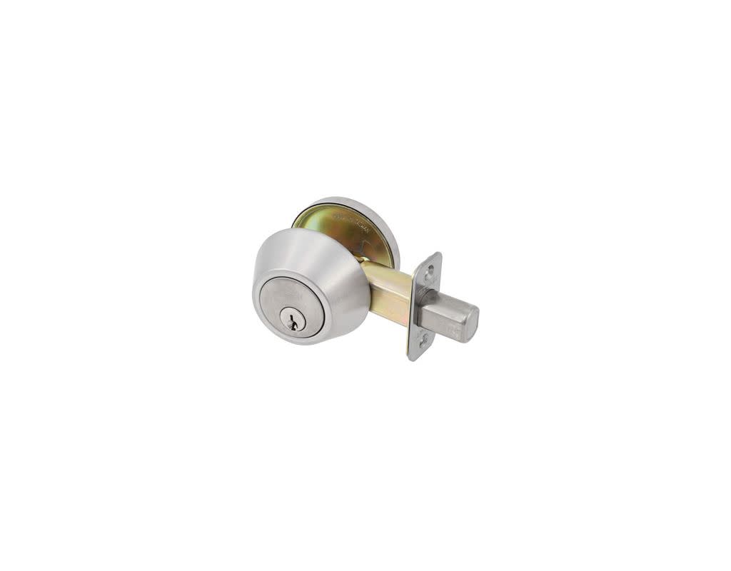 Photos - Door Lock Deadbolt Delaney 200-B Single Cylinder KW1 Keyed  with Solid Brass Cylinder from the 200 Series Stainless Steel Door Hardware 