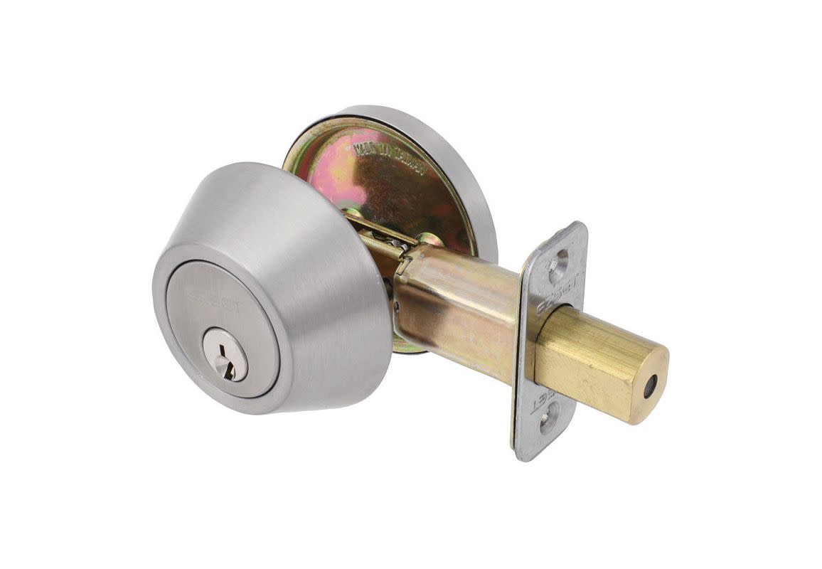Photos - Door Lock Deadbolt Delaney 200-B Single Cylinder KW1 Keyed  with Solid Brass Cylinder from the 200 Series Polished Chrome Door Hardware 