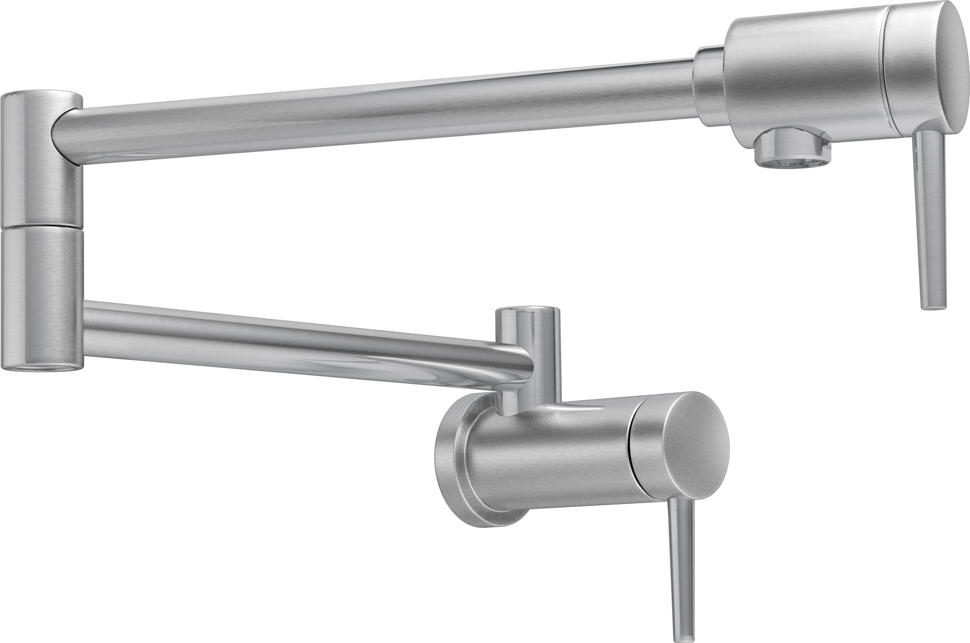 Delta 1165LF 24" Wall-Mounted Pot Filler Arctic Stainless Faucet Pot Filler Double Handle