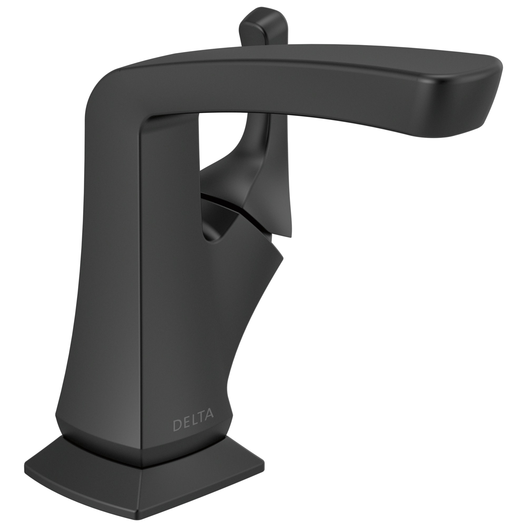 Photos - Tap Delta 15789LF Vesna 1.2 GPM Single Hole Bathroom Faucet with Pop-Up Drain Assembly Matte Black Faucet Bathroom Sink Faucets 