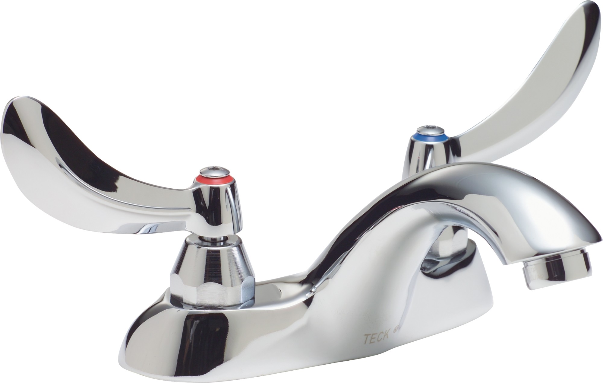 Delta 21C124 Double Handle 1.5GPM Bathroom Faucet with Blade Handles and Antimicrobial by AgION from the Commercial Series Chrome Faucet Bathroom Sink