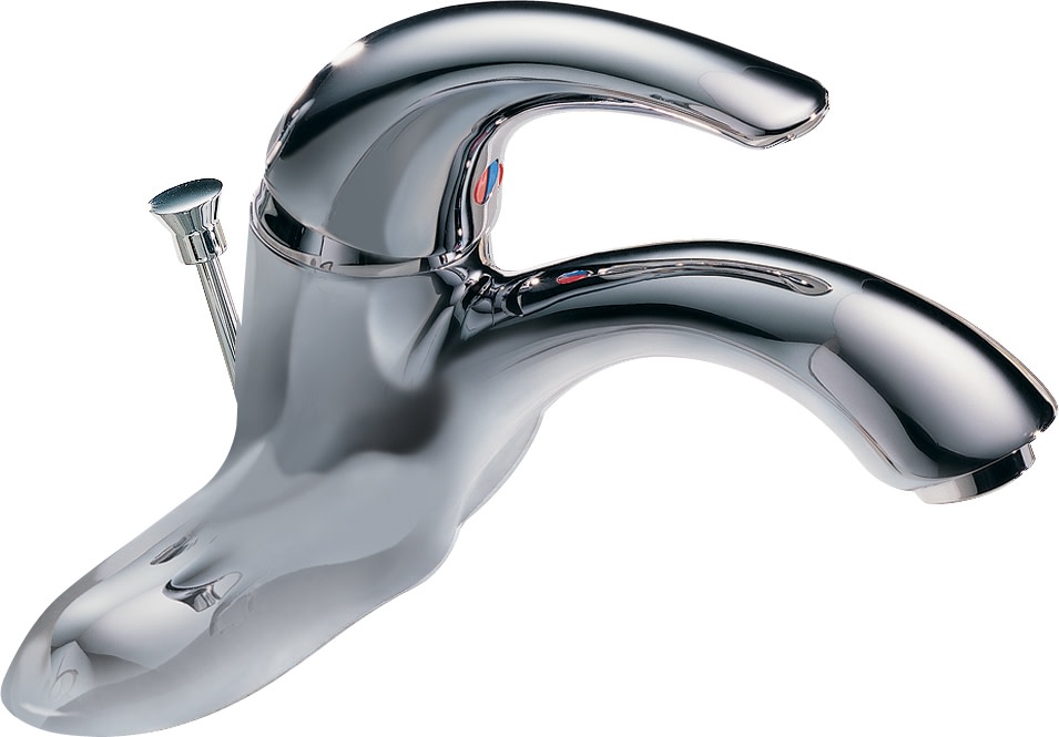 Delta 22C331 Single Handle 1.5GPM Bathroom Faucet with Vandal Resistant Aerator and Pop-Up Assembly from the Commercial Series Chrome Faucet Bathroom