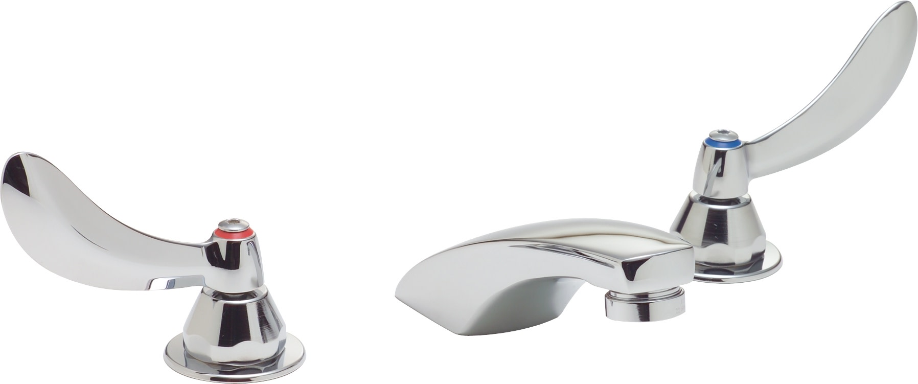 Delta 23C334 Double Handle 1.5GPM Ceramic Disc Widespread Bathroom Faucet with Blade Handles and Vandal Resistant Aerator from the Commercial Series