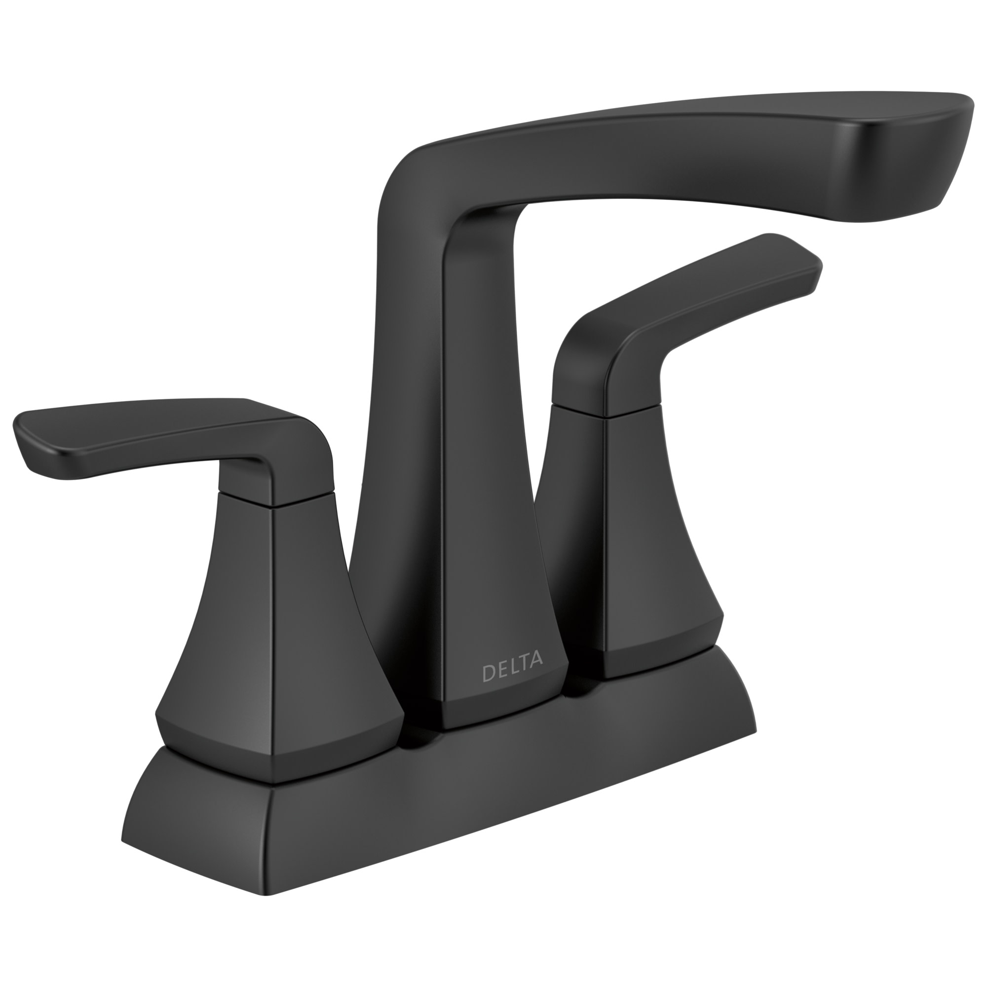 Photos - Tap Delta 25789LF Vesna 1.2 GPM Centerset Bathroom Faucet with Pop-Up Drain Assembly Matte Black Faucet Bathroom Sink Faucets Do 