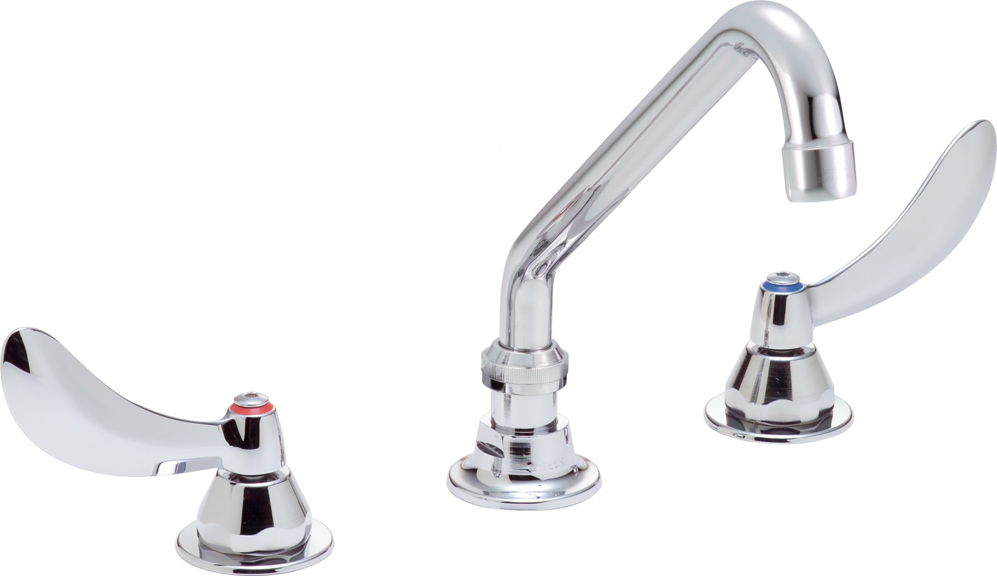 Delta 27C2234 Double Handle 1.5GPM Ceramic Disc Below Deckmount Kitchen Faucet with Blade Handles Tubular Swing Spout and Vandal Resistant Aerator