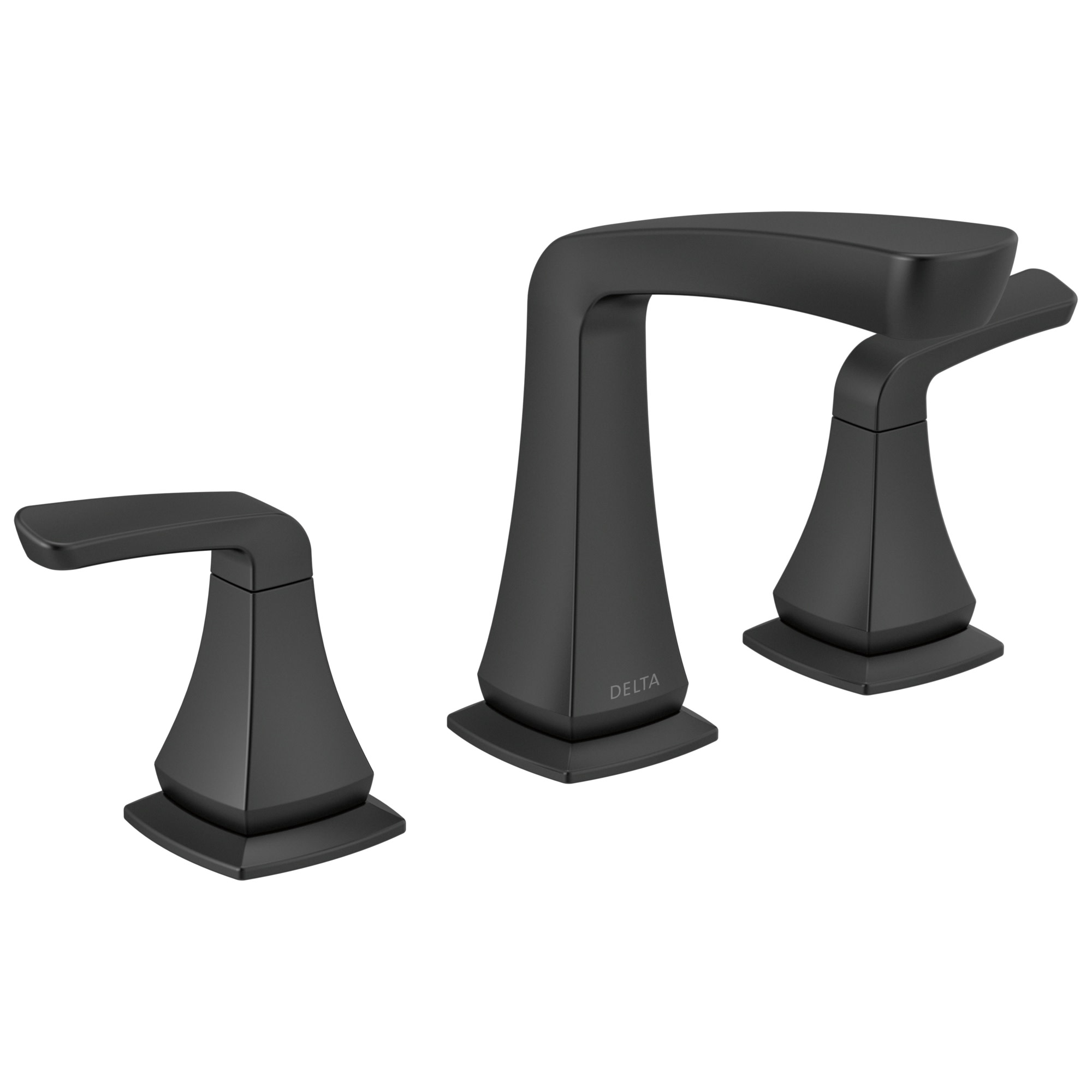Photos - Tap Delta 35789LF Vesna 1.2 GPM Widespread Bathroom Faucet with Pop-Up Drain Assembly Matte Black Faucet Bathroom Sink Faucets D 