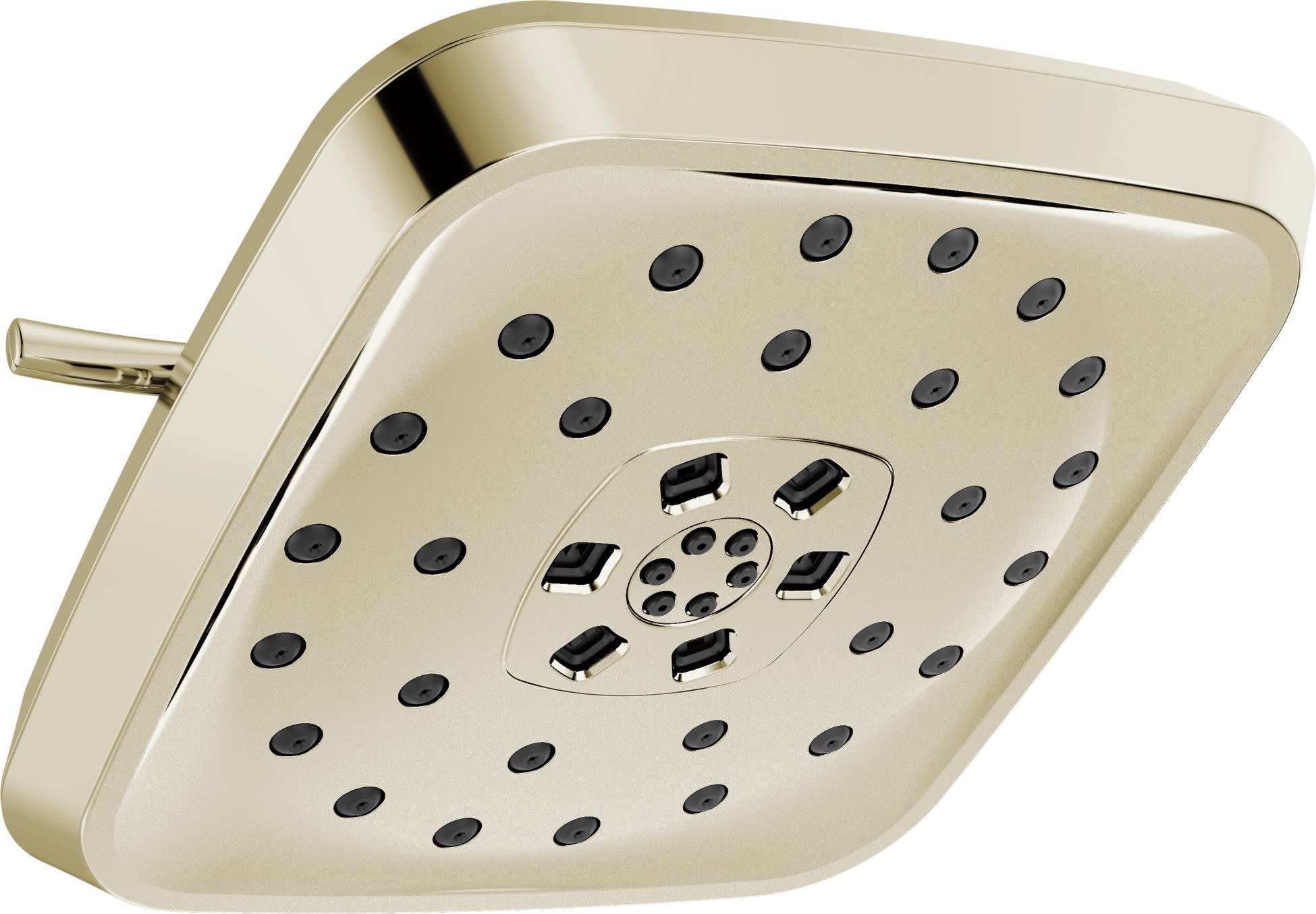 Delta 52460 Universal Showering UltraSoak 7-11/16" Square 1.75 GPM Multi Function Rain Shower Head with Touch Clean and H2Okinetic Technology Lumicoat
