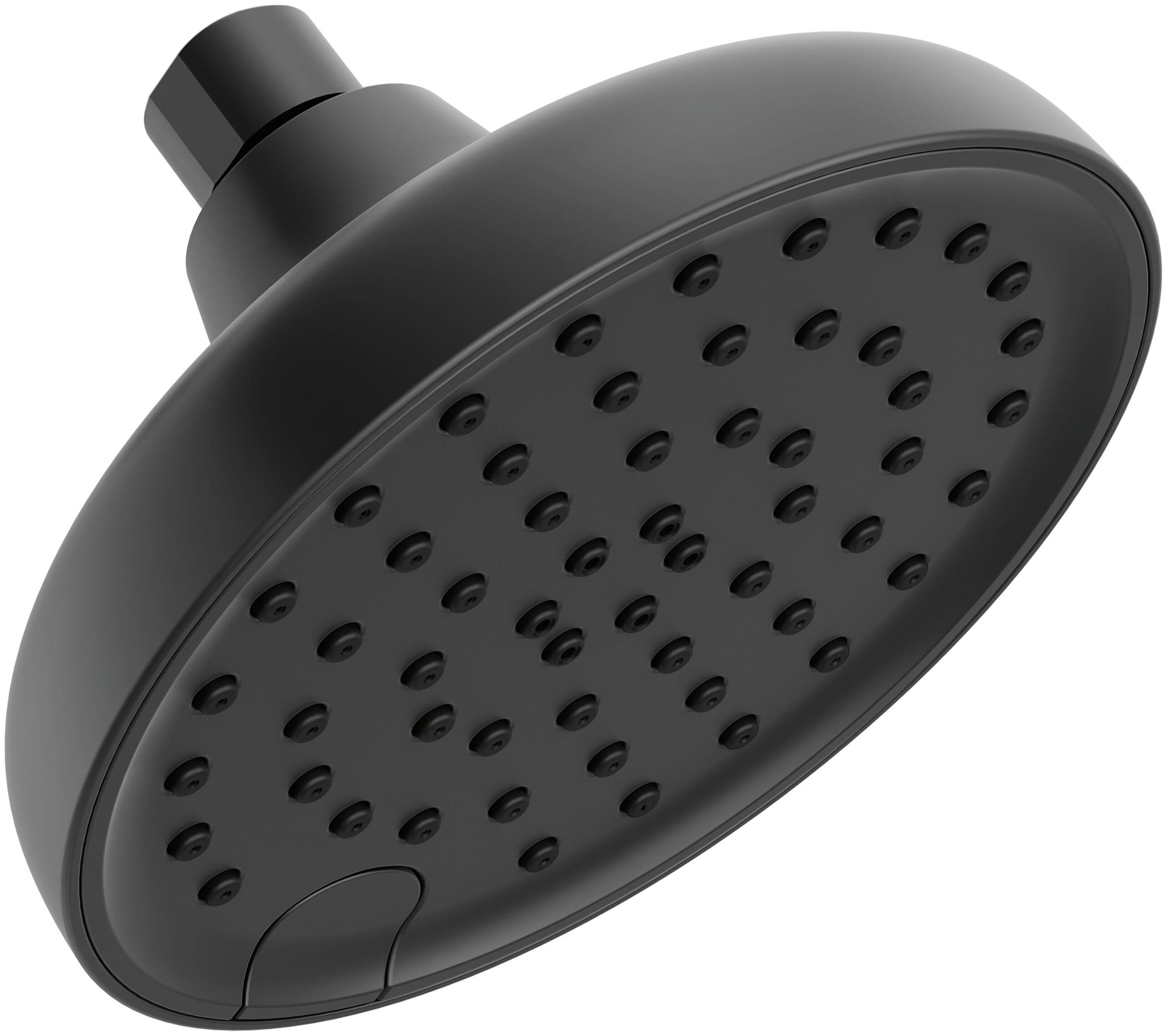 Delta 52613 Universal Showering 1.75 GPM Multi Function Rain Shower Head Matte Black Showers Shower Heads Multi Function