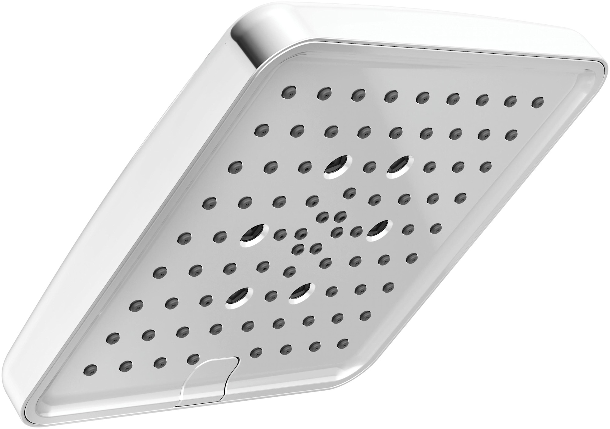 Delta 52914 Universal Showering 1.75 GPM Multi Function Rain Shower Head Lumicoat Chrome Showers Shower Heads Multi Function