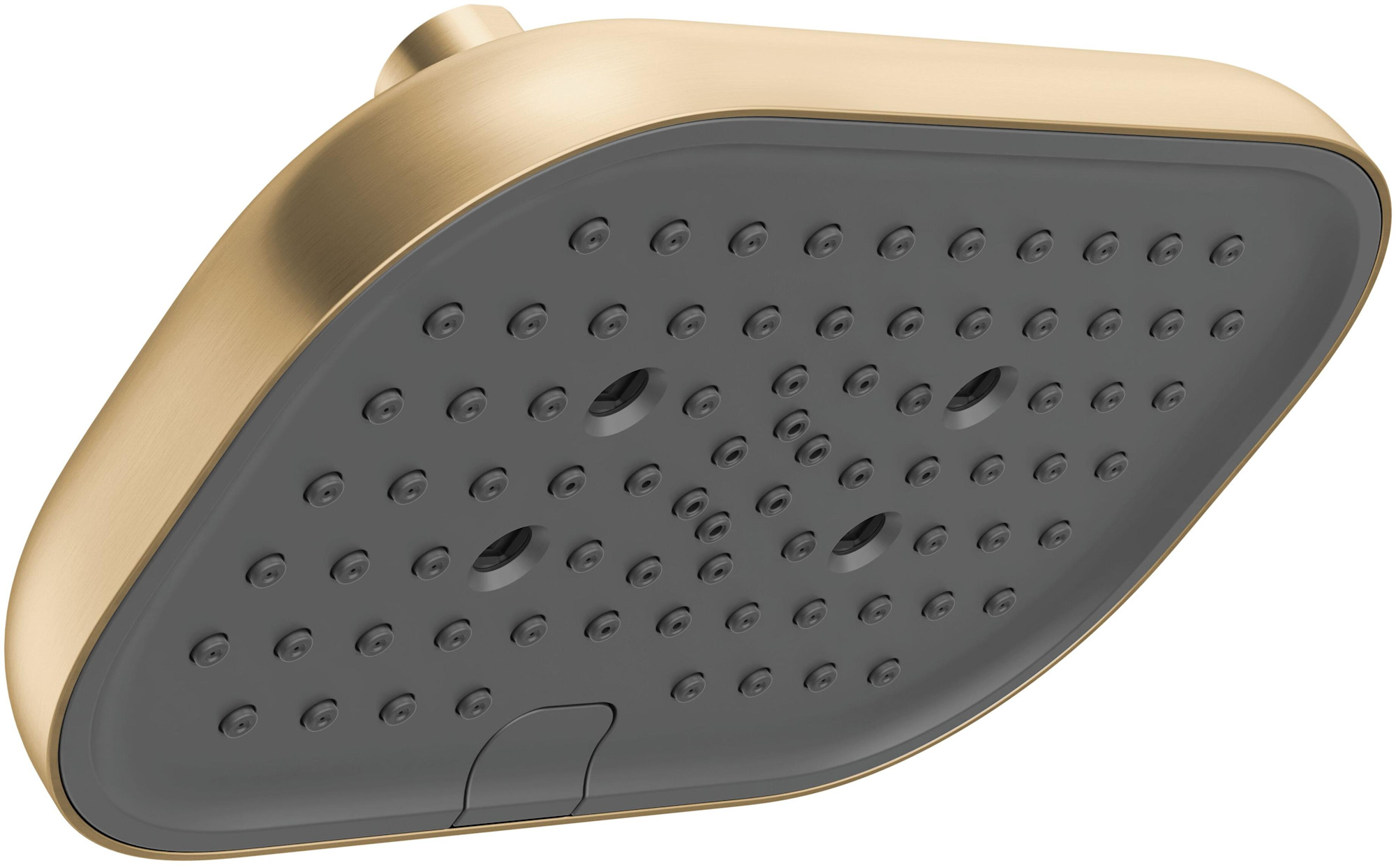 Delta 52955 Universal Showering 1.75 GPM Multi Function Rain Shower Head Lumicoat Champagne Bronze Showers Shower Heads Multi Function