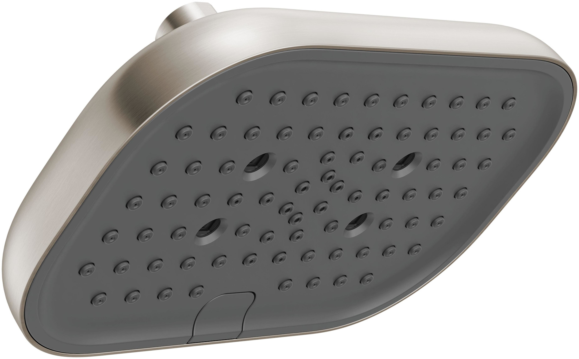 Delta 52955 Universal Showering 1.75 GPM Multi Function Rain Shower Head Lumicoat Stainless Showers Shower Heads Multi Function
