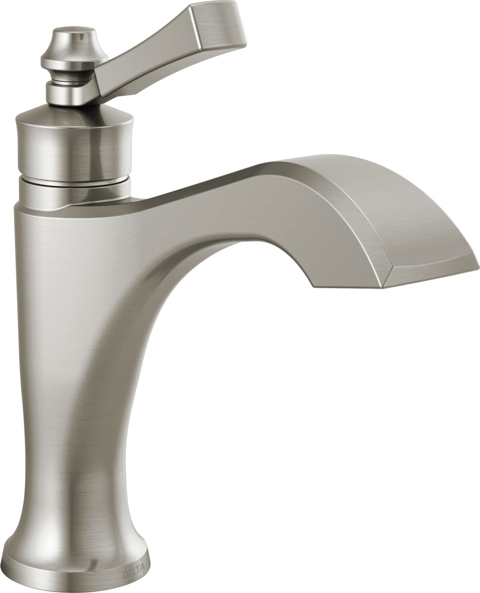 Photos - Tap Delta 556-LPU-DST Dorval 1.2 GPM Single Hole Bathroom Faucet with Lever Handle - Less Drain Assembly Brilliance Stainless Fa 