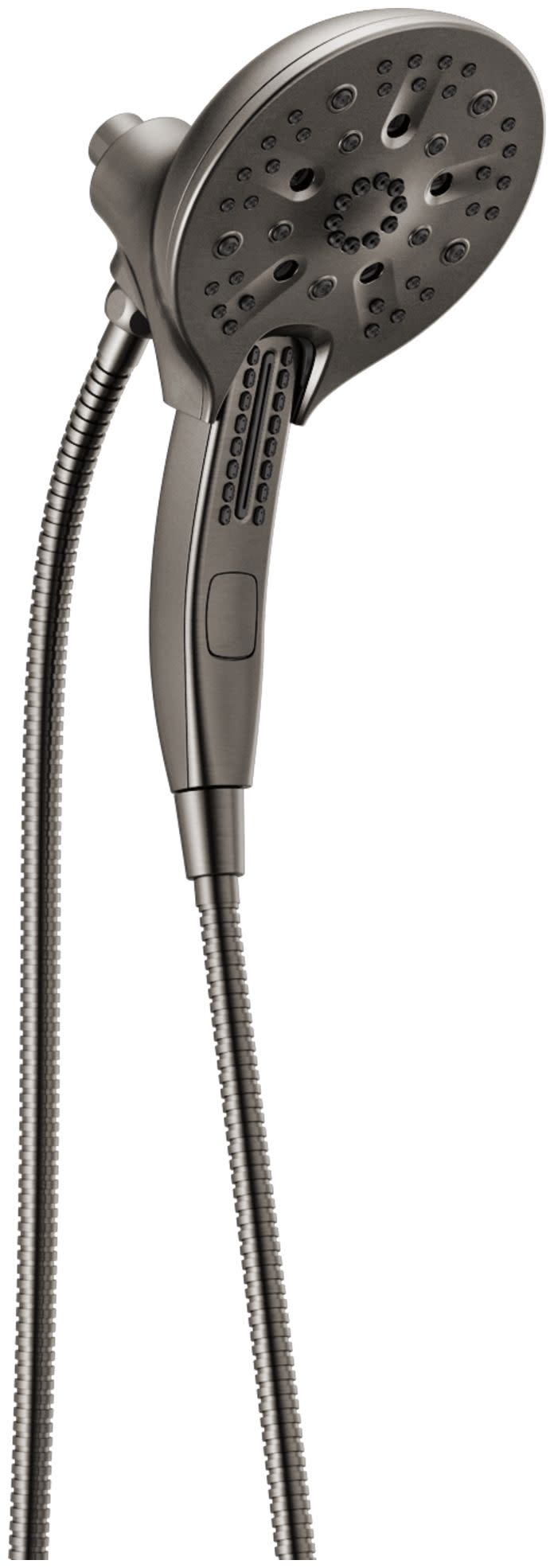 Delta 58620-PK Universal Showering In2ition 1.75 GPM Multi Function Shower Head with Touch-Clean MagnaTite and H2Okinetic Technology Lumicoat Black