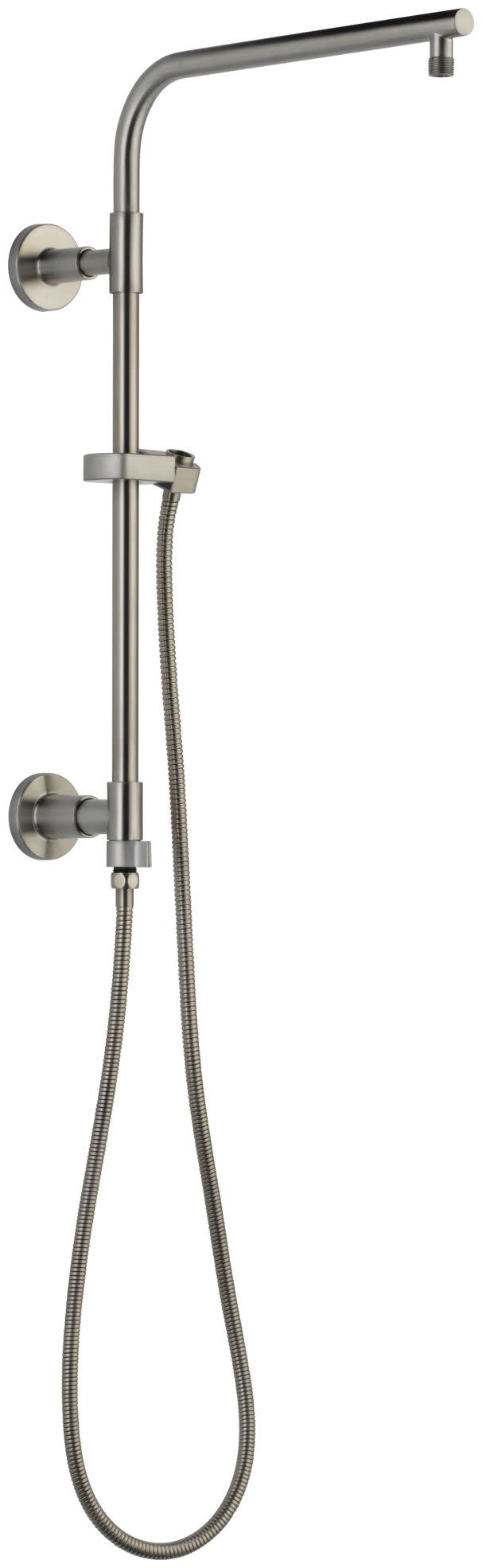 Delta 58810 Emerge 18" Round Shower Column with Hose and Integrated Diverter - Less Shower Head and Hand Shower Lumicoat Stainless Showers Retrofit