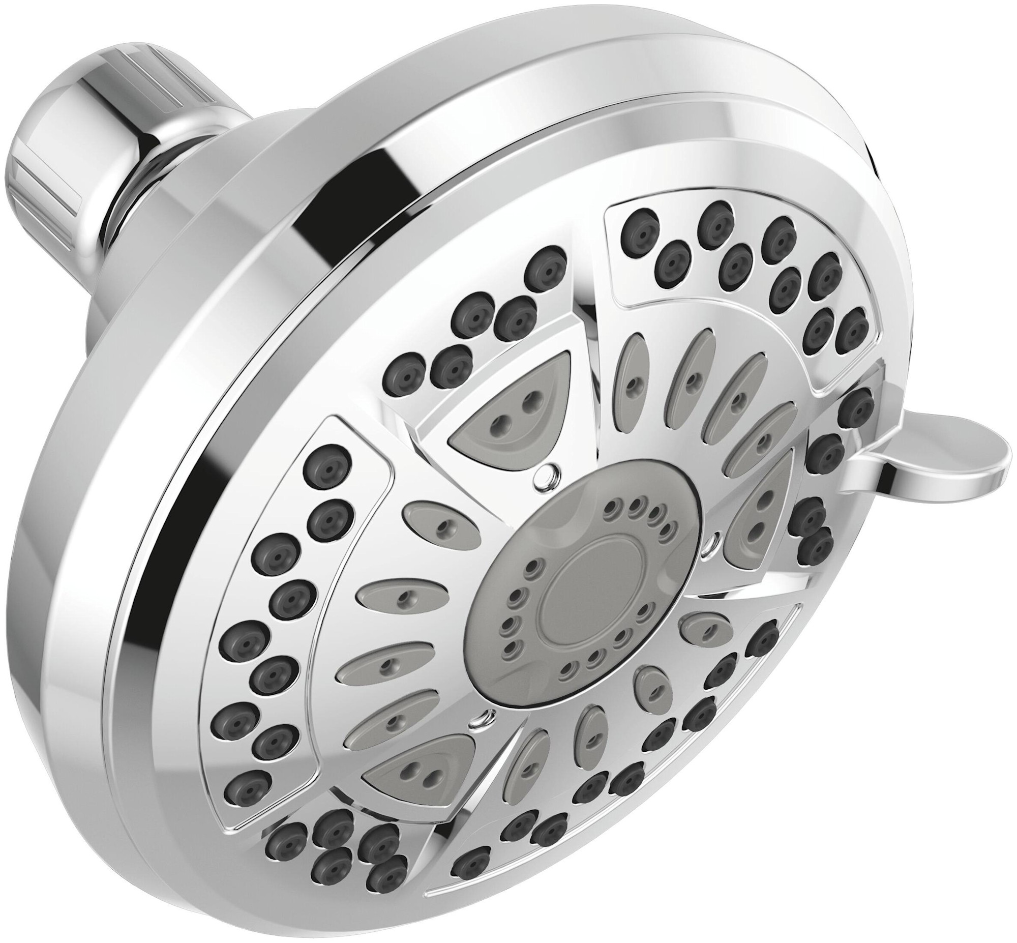 Delta 75643 Universal Showering Stainless Steel 1.75 GPM Multi Function Rain Shower Head Chrome Showers Shower Heads Multi Function