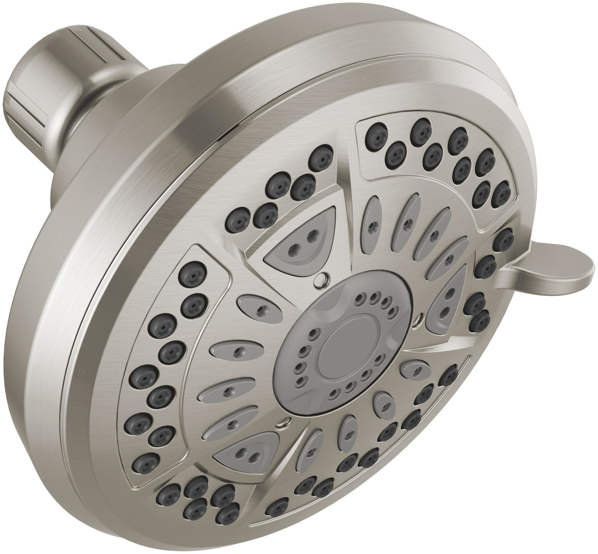 Delta 75643 Universal Showering Stainless Steel 1.75 GPM Multi Function Rain Shower Head SpotShield Brushed Nickel Showers Shower Heads Multi Function