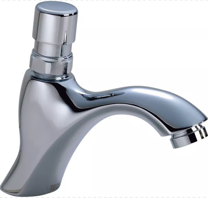 Delta 87T904 Commercial Single Hole 0.35 GPM Metering Bathroom Faucet with Slow Close Handle Chrome Faucet Bathroom Sink Faucets Single Handle