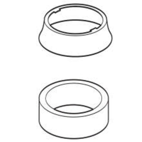Delta RP50389WH Escutcheon and Gasket White Faucet Accessories and Parts Kitchen Faucet Accessories Escutcheons