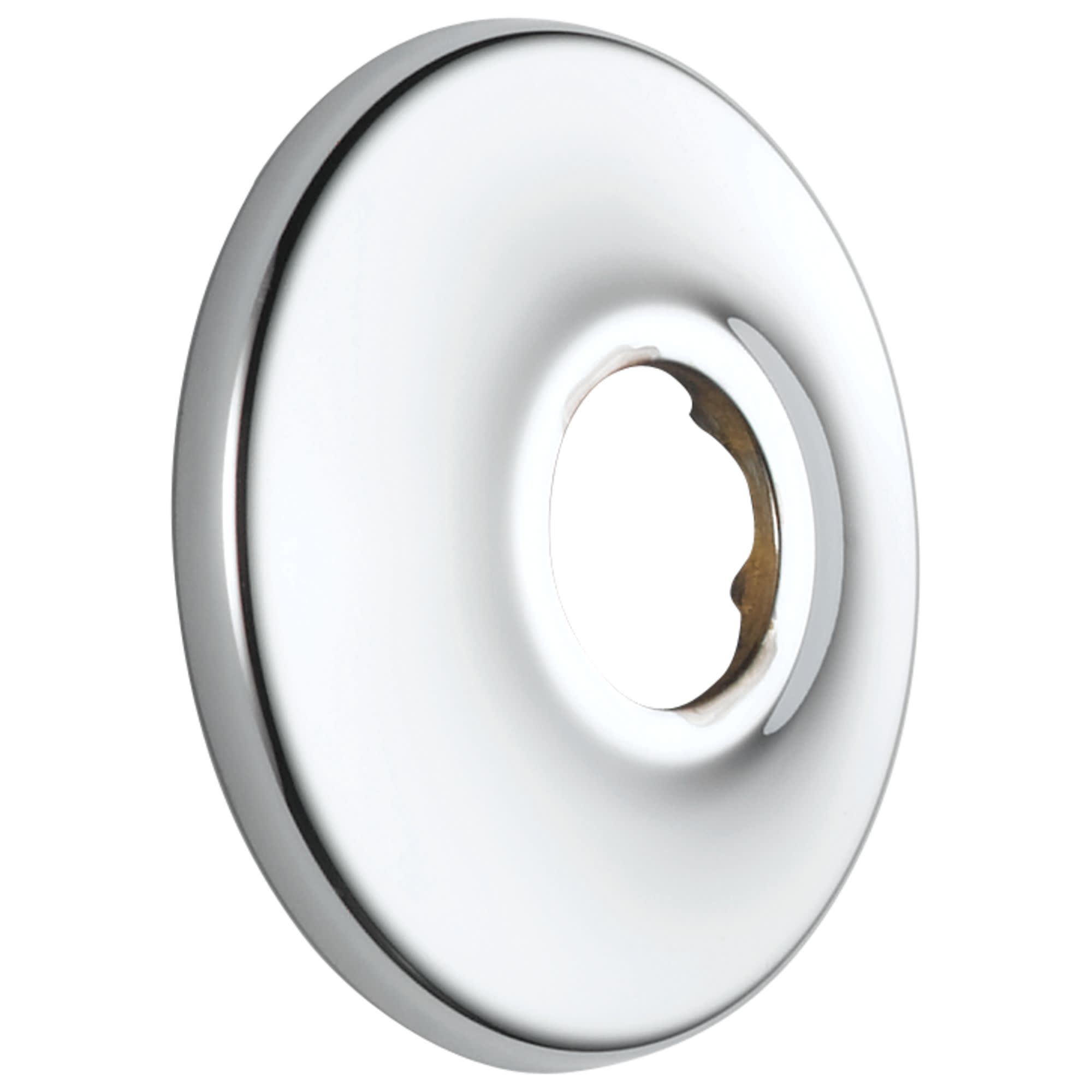 Delta RP6025 Round Shower Arm Flange Lumicoat Chrome Bath and Shower Accessories Shower Components Shower Arm Flanges