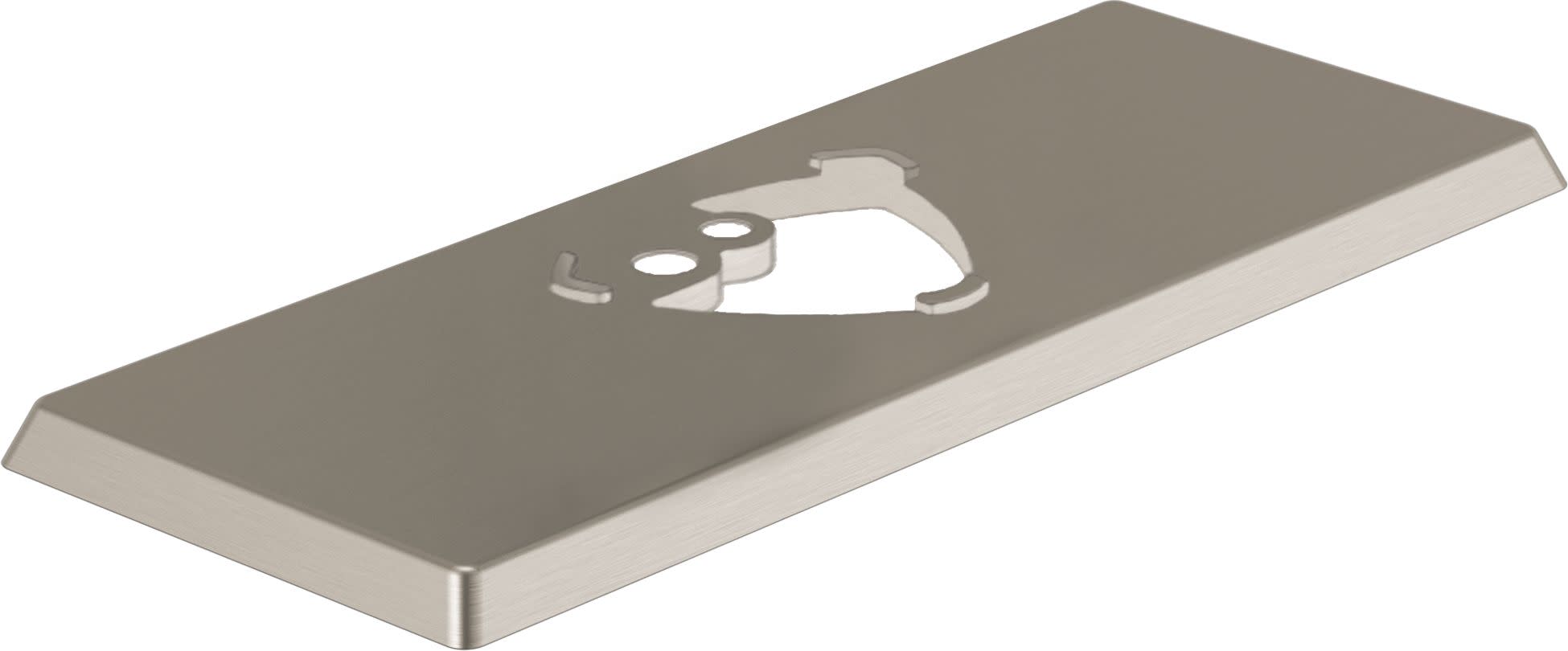 Delta RP84822 Zura Single Handle 3-Hole Escutcheon and Gasket Stainless Faucet Accessories and Parts Bathroom Sink Faucet Parts Escutcheons