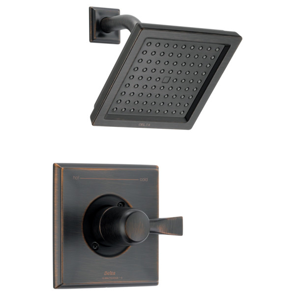 Delta T14251-WE Dryden Monitor 14 Series Single Function 1.75 GPM Pressure Balanced Shower Only - Less Rough-In Valve Venetian Bronze Showers Shower