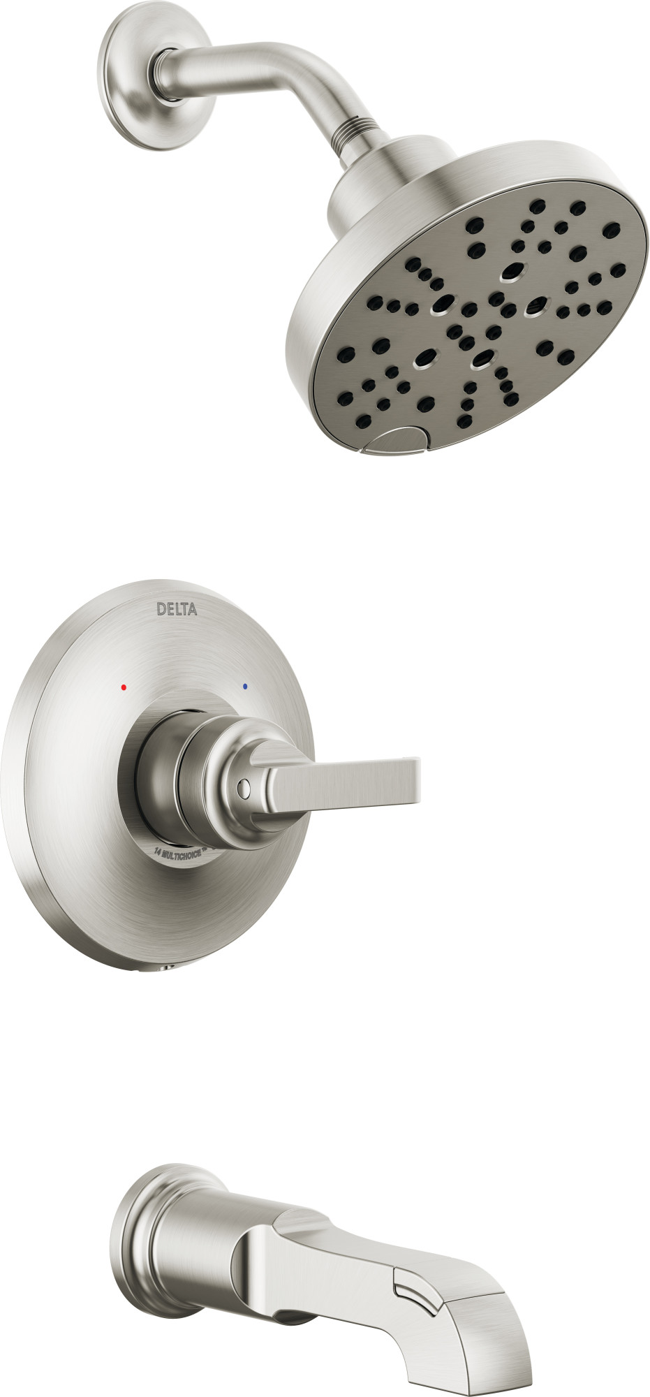 Photos - Shower System Delta T14489 Tetra Monitor 14 Series Tub and Shower Trim Package with 1.75 GPM Multi Function Shower Head - Less Rough In Lu 