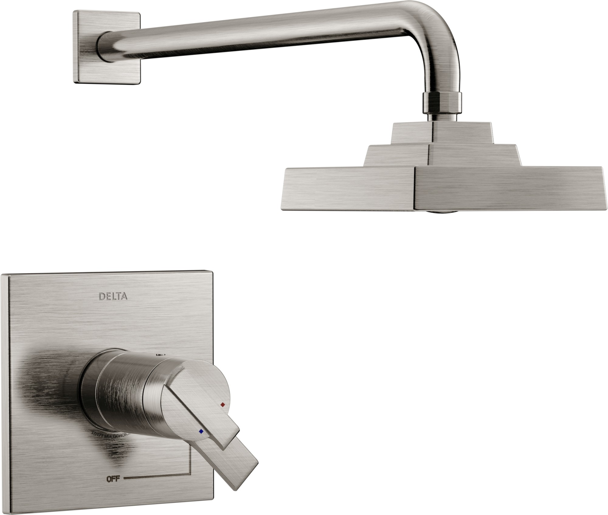 Delta T17T267 Ara Tempassure 17T Series Dual Function Thermostatic Shower Only with Integrated Volume Control - Less Rough-In Valve Brilliance