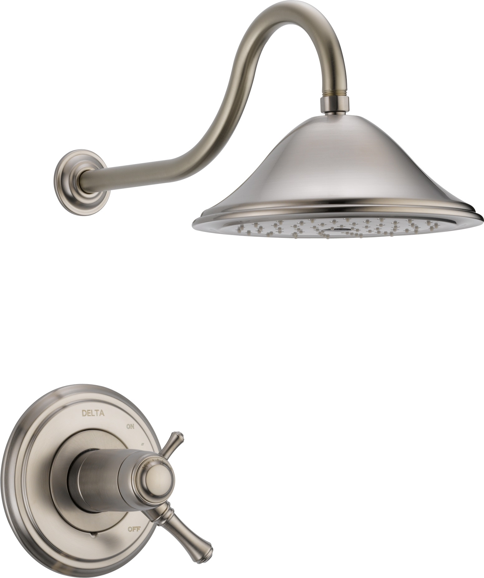 Delta T17T297 Cassidy Tempassure 17T Series Dual Function Thermostatic Shower Only with Integrated Volume Control - Less Rough-In Valve Brilliance