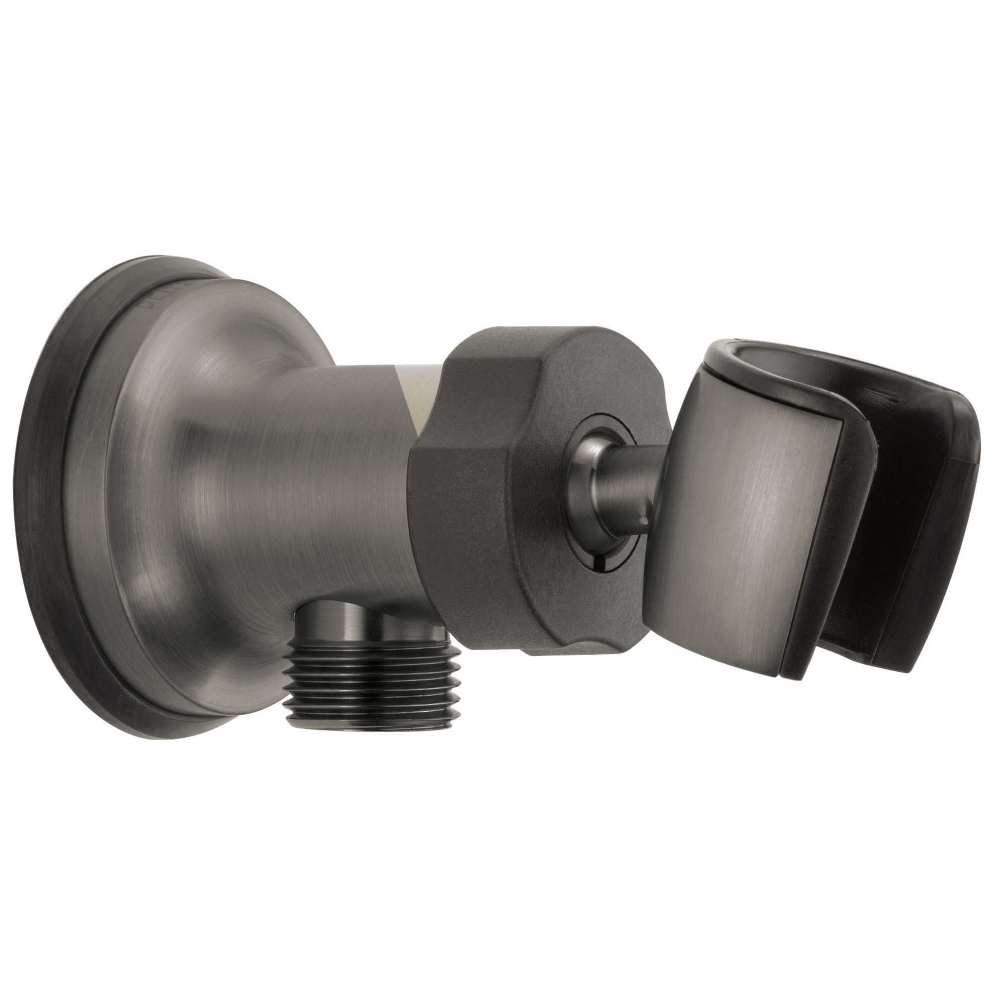 Delta U4985-PK Universal Showering Components Hand Shower Wall Supply Elbow and Hand Shower Holder Black Stainless Bath and Shower Accessories Shower