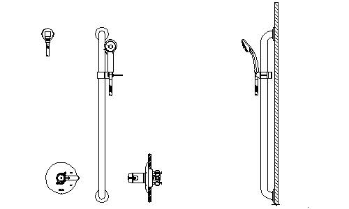 Delta T17TH155-25 Commercial TempAssure 17T Series Dual Function Thermostatic Tub and Shower Trim Package with Handshower and Integrated Volume