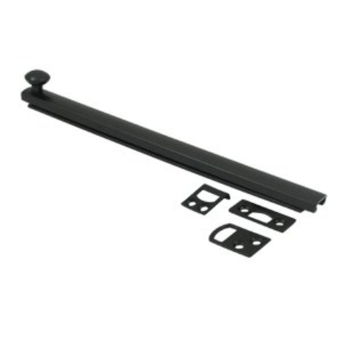 Photos - Other for Repair Security Deltana 8SBCS 8" Surface Bolt Black  Bolt Surface Bolt 8 Inch 8SBCS19 