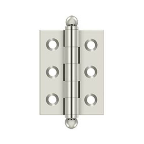 Photos - Furniture Hardware SOLID Deltana CH2015 2" x 1-1/2"  Brass Cabinet Hinge with Ball Tip Finials Polished Nickel Cabinet Hinges Inset Hinges Butt 
