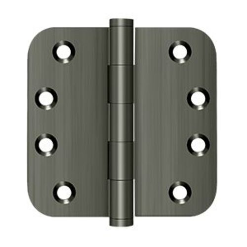 Photos - Other for Repair SOLID Deltana DSB4R5 4" x 4"  Brass 5/8" Radius Corner Plain Bearing Full Mortise Hinge - Pair Antique Nickel Door Hinge Plai 