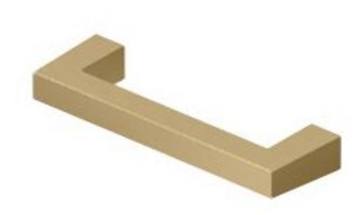 Photos - Furniture Hardware Inch Deltana SBP35 3-7/16  Center to Center Handle Cabinet Pull Satin Brass Cabinet Hardware Pulls Handle SBP35U4 