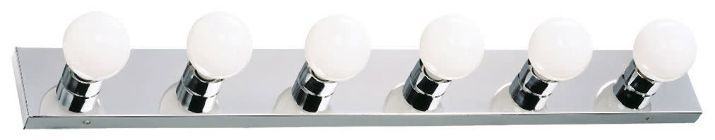 Photos - Chandelier / Lamp Design House 500942 StripLight 6 Light Vanity Strip Polished Chrome Indoor Lighting Bathroom Fixtures Vanity Strip 