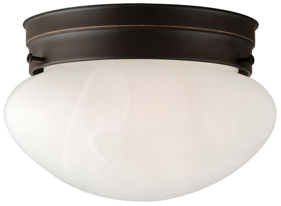 Photos - Chandelier / Lamp Design House 514547 Millbridge 8" Wide Flush Mount Ceiling Fixture Oil Rubbed Bronze Indoor Lighting Ceiling Fixtures Flush 
