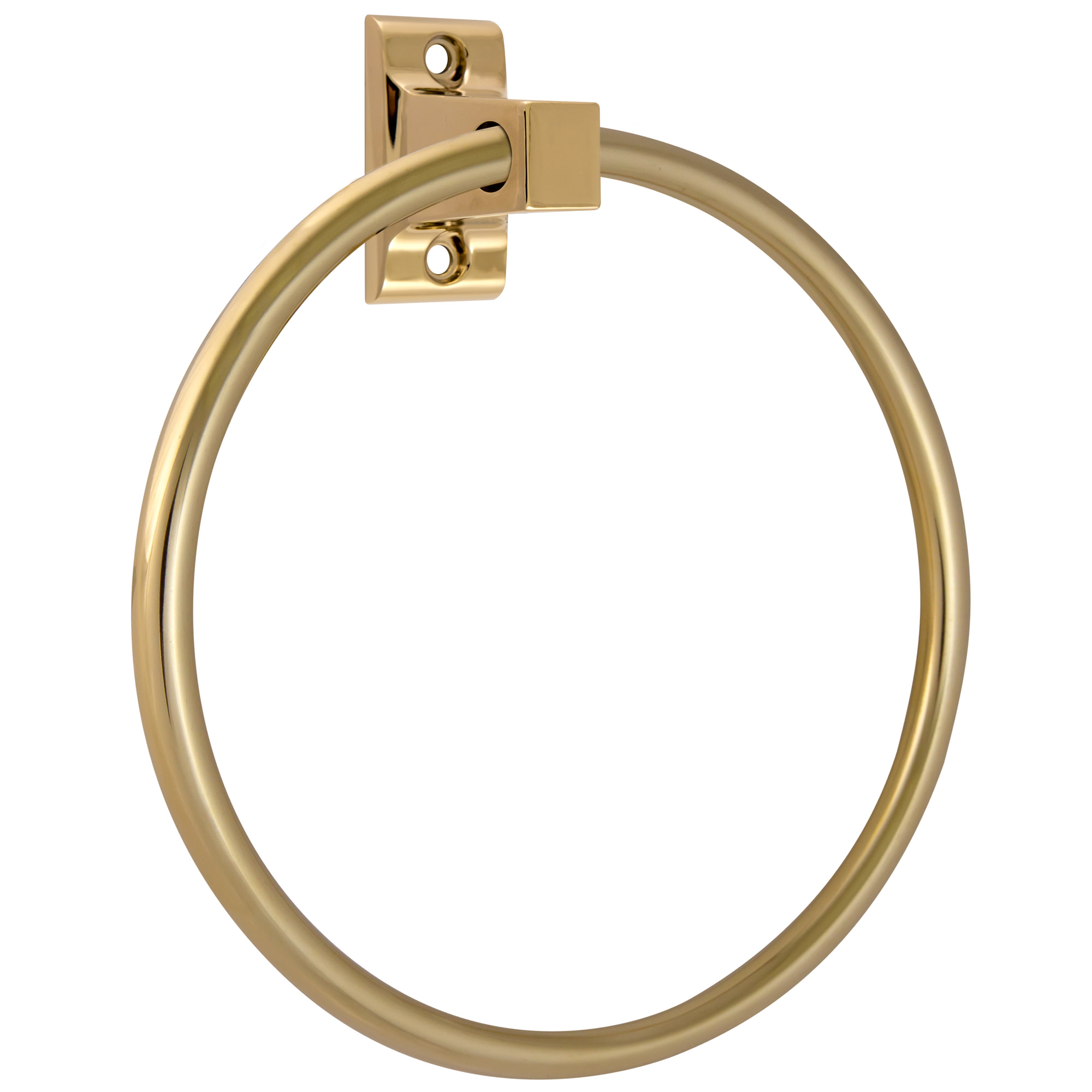Photos - Towel Holder Design House 533349 Millbridge 5-15/16" Wall Mounted Towel Ring Polished Brass Bathroom Hardware and Accessories Bathroom Ha 