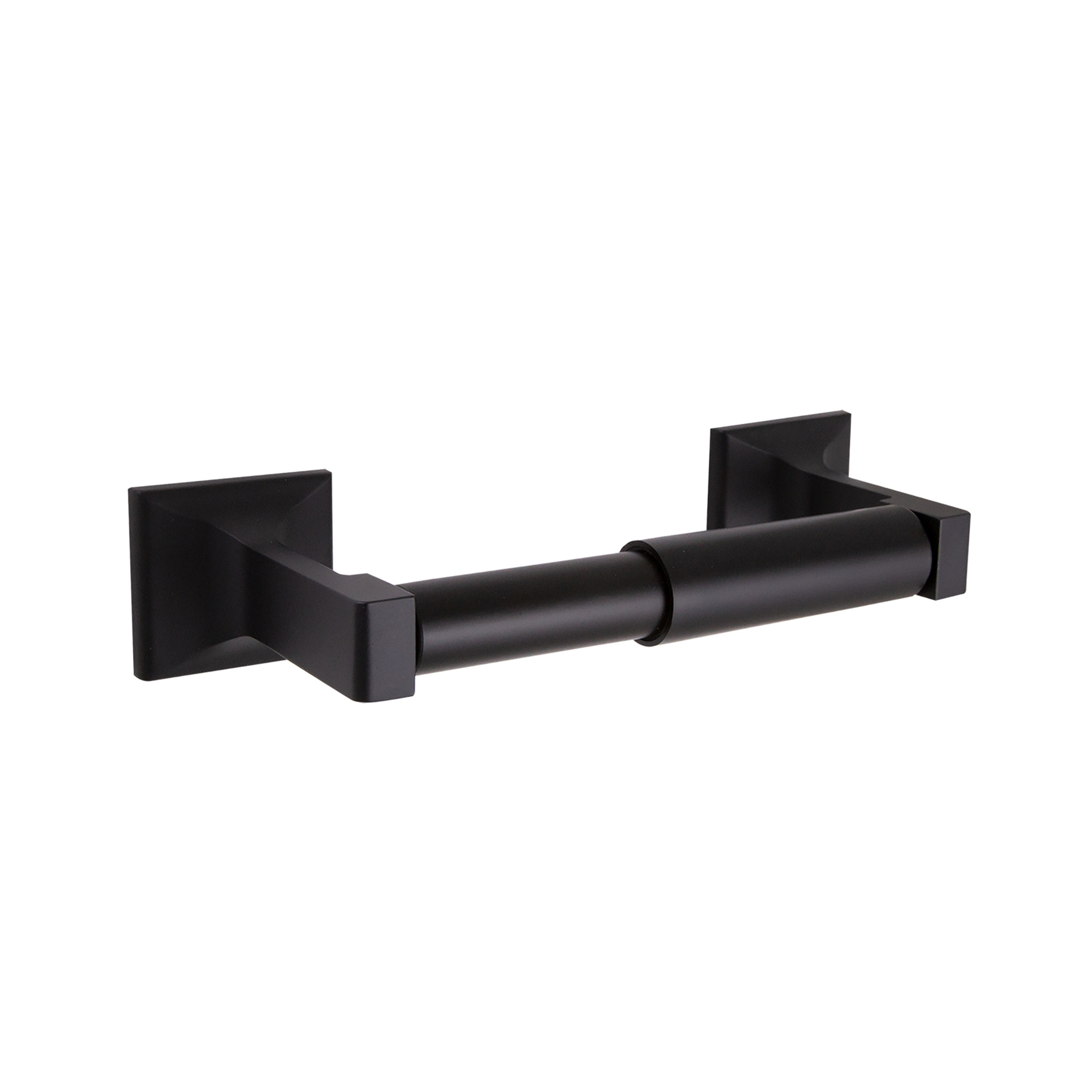 Photos - Toilet Paper Holder Design House 544569 Millbridge Wall Mounted Spring Bar  Matte Black Bathroom Hardware and Accessories Bat 