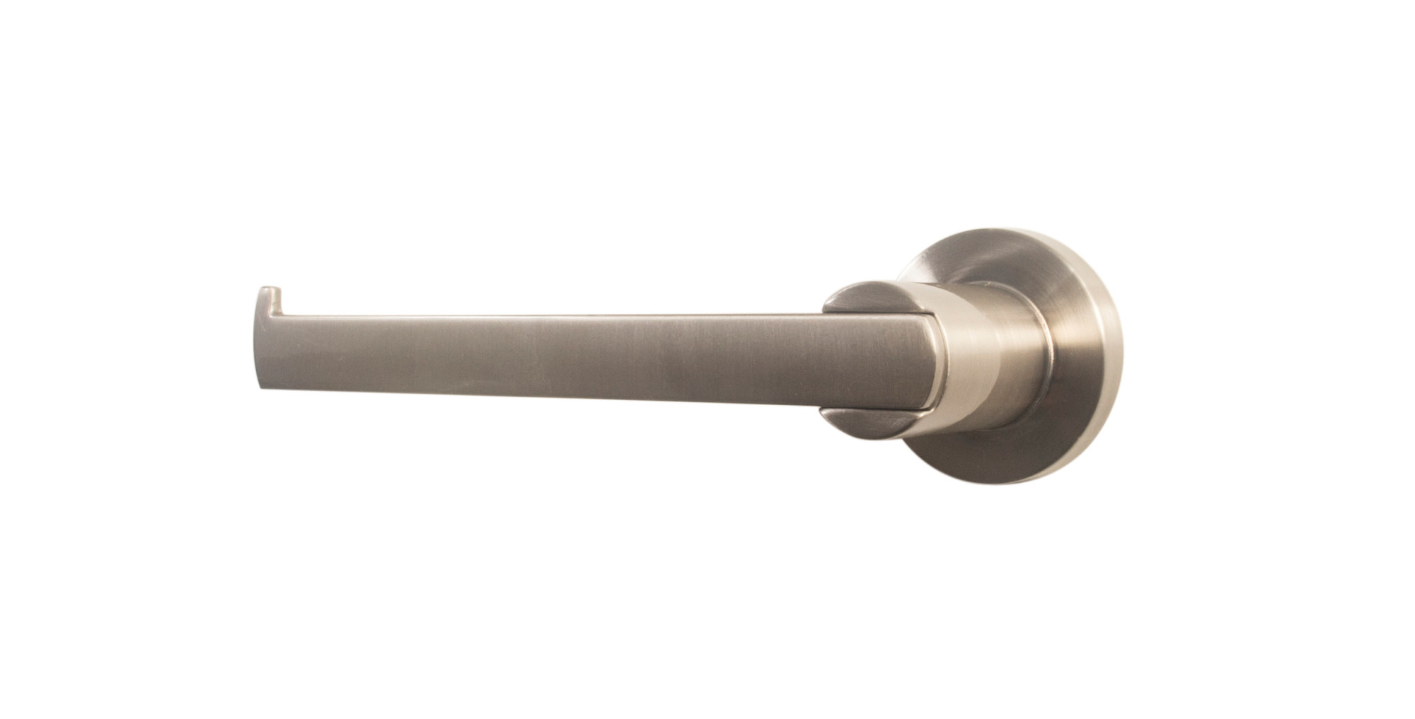 Design House 581611 Eastport Single Post Tissue Holder Satin Nickel Bathroom Hardware and Accessories Bathroom Hardware Toilet Paper Holders