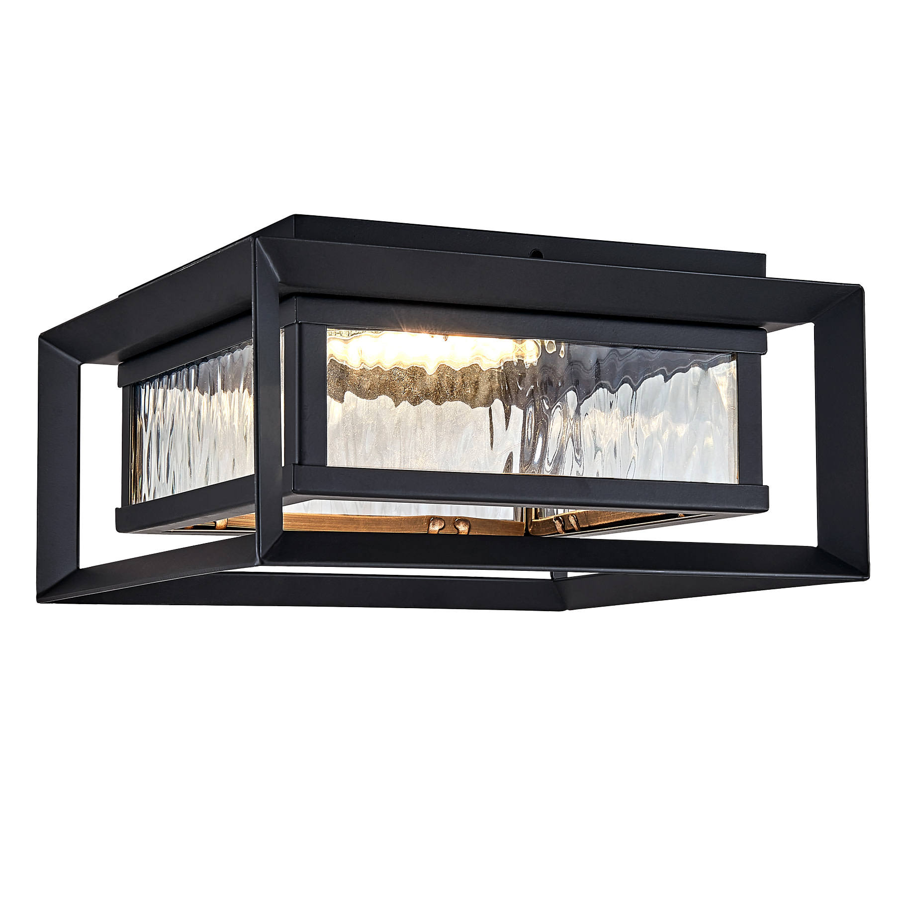 Photos - Floodlight / Street Light Design House 589234 Hartbrook 10" Wide Integrated LED Outdoor Flush Mount Ceiling Fixture Black Outdoor Lighting Ceiling Fix 