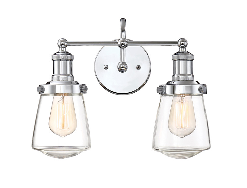 Photos - Chandelier / Lamp Taylor Designers Fountain Chrome Designers Fountain 69502 2 Light 15" Wide Bathroom Vanity Light... Model 69502-CH (Indoor L