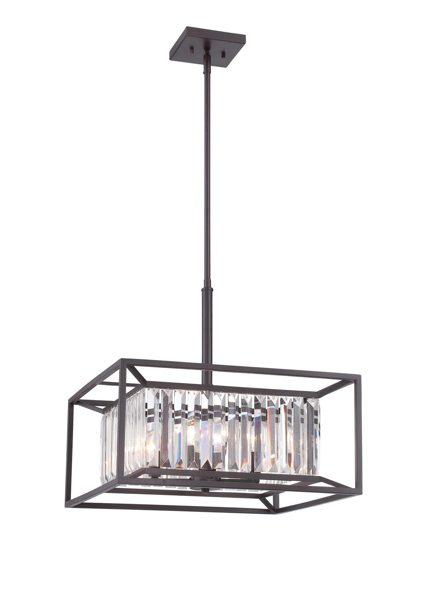 Photos - Chandelier / Lamp Designers Fountain 87431 Linares 19" Width 4 Light Full Sized Foyer Pendant Vintage Bronze Indoor Lighting Pendants 87431-VB