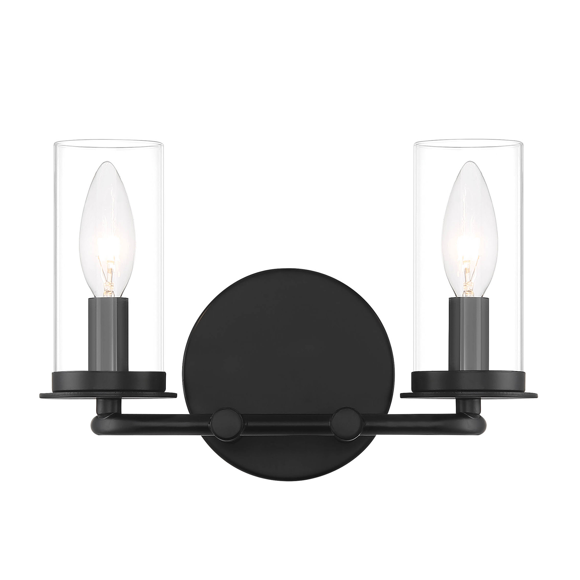 Photos - Chandelier / Lamp Wide Designers Fountain D268C-2B Hudson Heights 2 Light 11" Vanity Light Matte Black Indoor Lighting Bathroom Fixtures Vanit