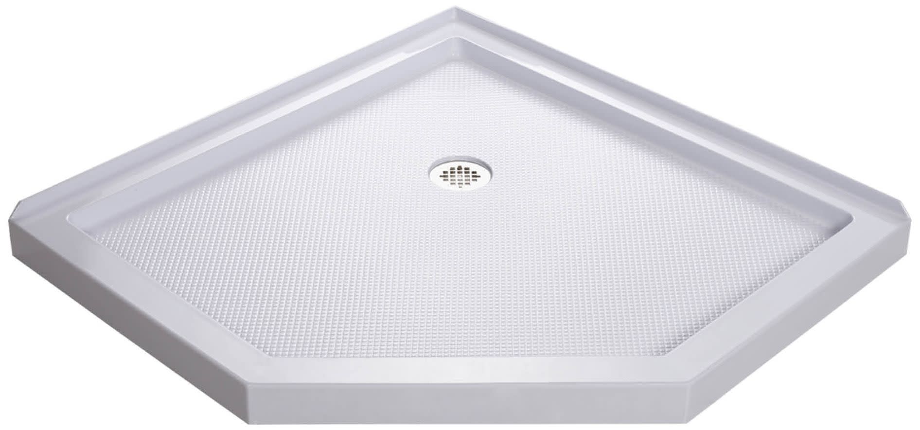 Photos - Shower Tray Dream Line DreamLine DLT-2036360 SlimLine 36" x 36" Neo-Angle Shower Base with Corner Drain White Shower Stalls and Doors Shower Pans T