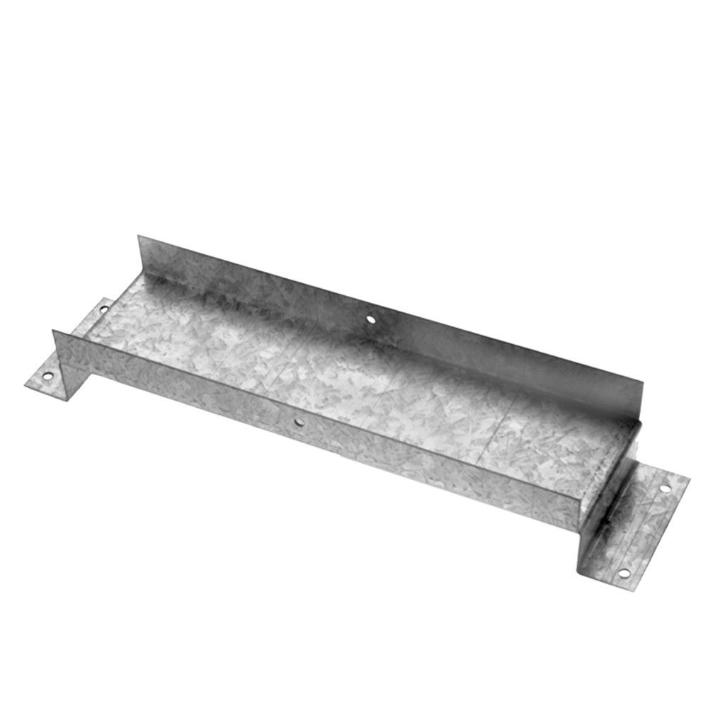 Photos - Air Vent Cover / Duct GAS DuraVent 6GWTS 6" Inner Diameter - Type B Oval  Vent - Double Wall - Tee Support - Base Aluminum Vent Pipe Type B Tee 