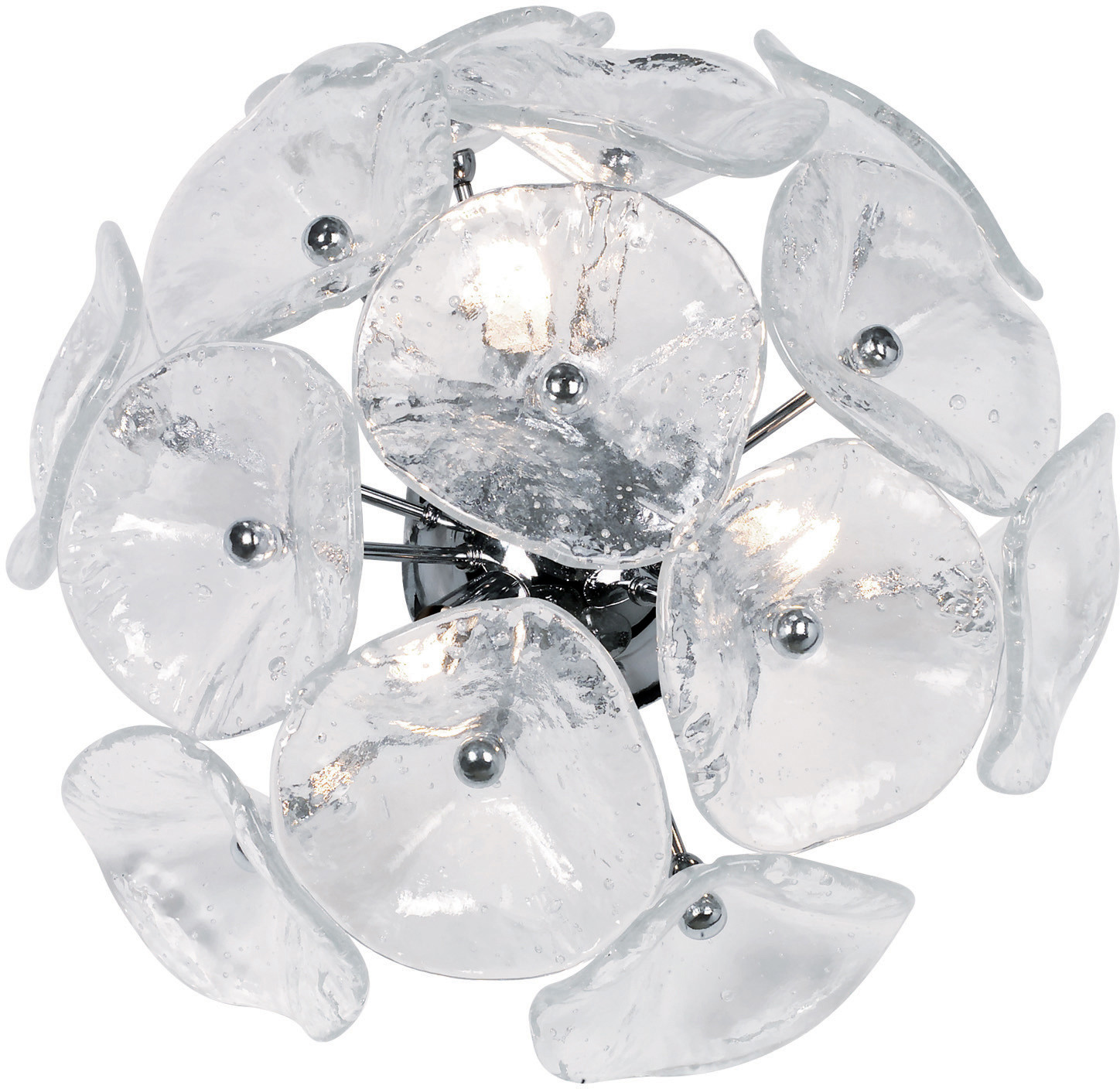 Photos - Chandelier / Lamp Dual ET2 E22091 Three Light Ambient Lighting  Mount Ceiling or Wall Sconce - Bulbs Included Clear Murano Indoor Lighting Wall 