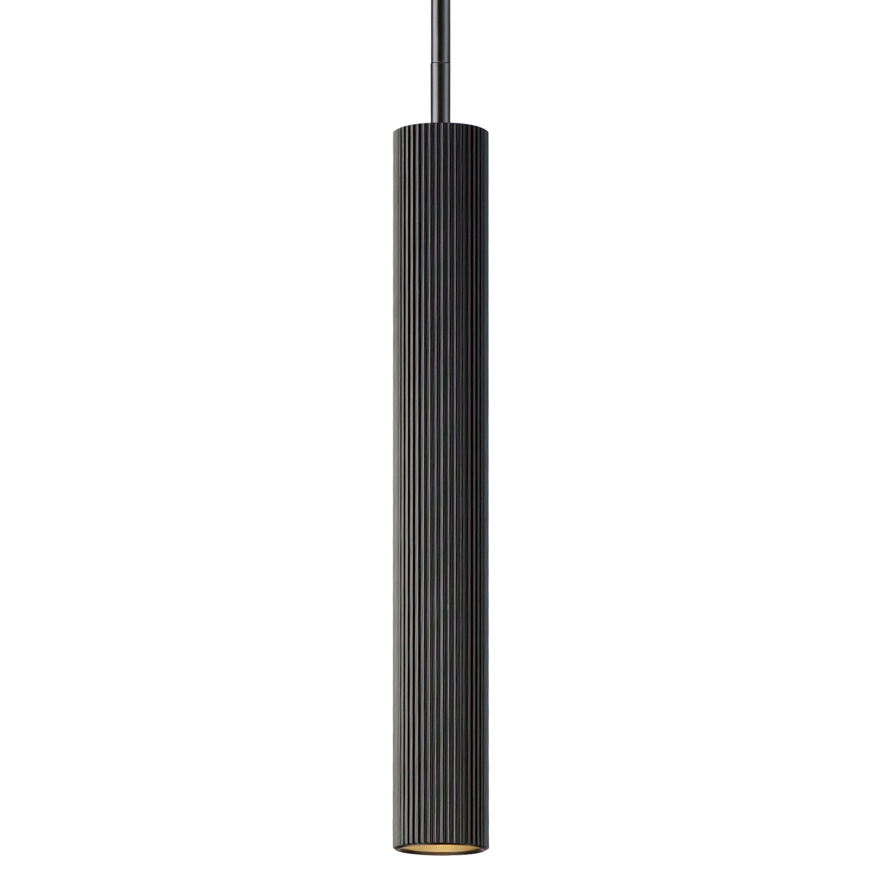 Photos - Chandelier / Lamp Wide ET2 E11012 Reeds 2"  LED Mini Pendant Black Indoor Lighting Pendants E11012-BK 