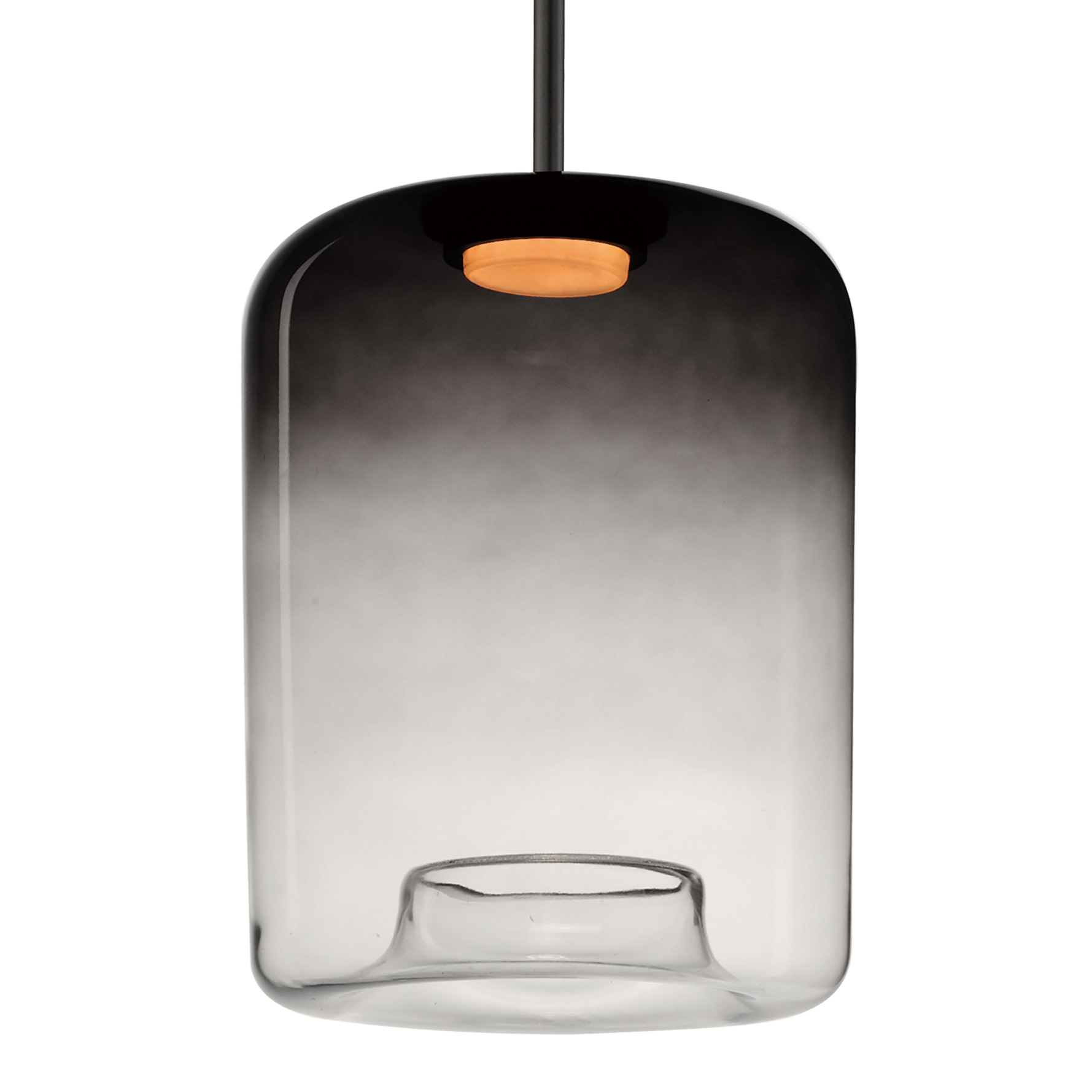 Photos - Chandelier / Lamp ET2 E20256-142 Bombona 16" Tall LED Pendant Black Indoor Lighting Pendants E20256-142BK
