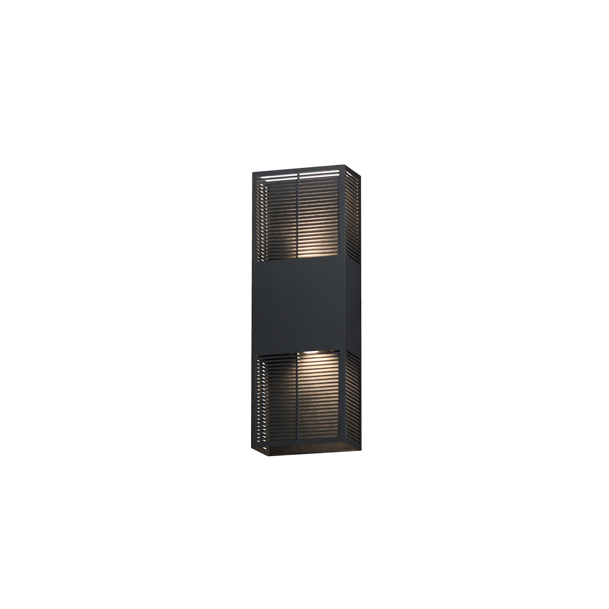 Photos - Floodlight / Street Light ET2 E30393 Grate 18" Tall Outdoor Wall Sconce Black Outdoor Lighting Wall Sconces E30393-BK