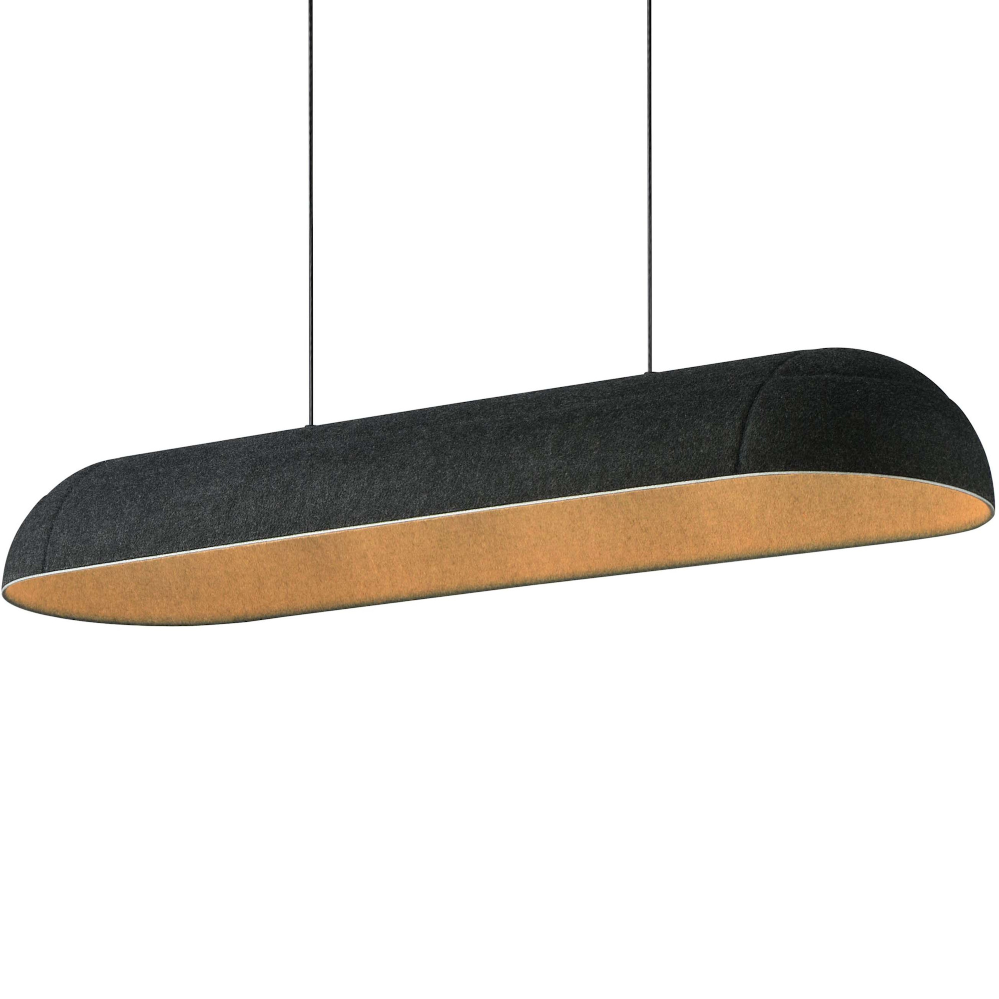 Photos - Chandelier / Lamp Wide ET2 E34616 Wimbledon 40"  Linear Pendant Dark Gray Indoor Lighting Pendants E34616-DG 